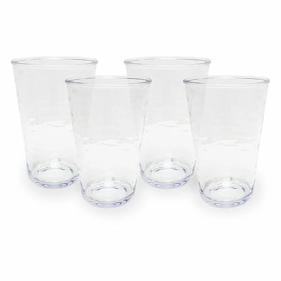 Food Network™ 4-pc. Clear Textured Acrylic Highball Glass Set