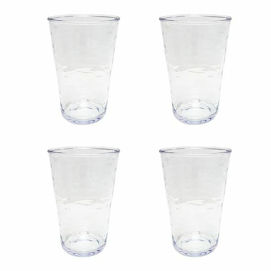 Food Network™ 4-pc. Clear Textured Acrylic Highball Glass Set - Image 2