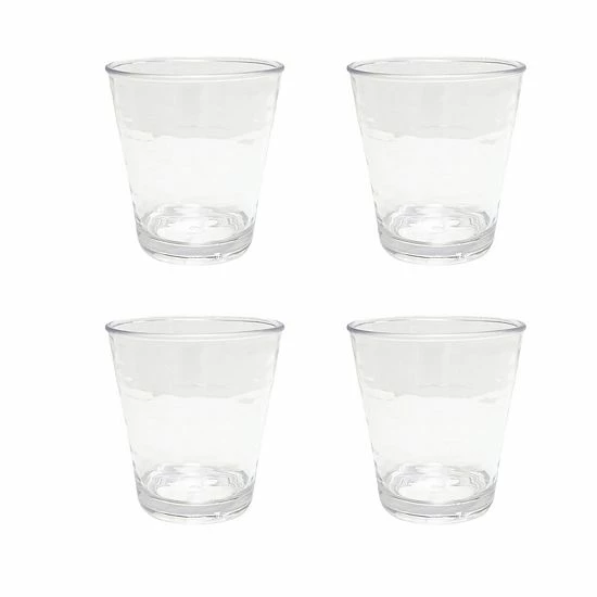 Food Network™ 4-pc. Clear Textured Acrylic Double Old-Fashioned Glass Set - Image 2