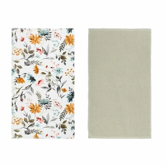 Food Network™ Growing Roots Floral Kitchen Towel 2-pk. - Image 3