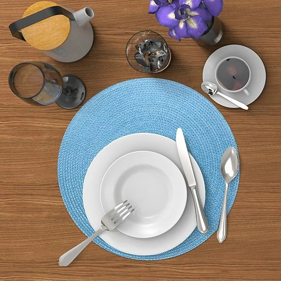 Food Network™ Solid Round Placemat Orange - Image 2