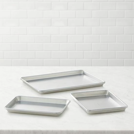 Food Network™ 3-pc. Natural Aluminum Baking Sheet Set - Image 2