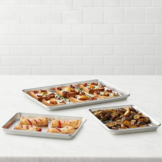 Food Network™ 3-pc. Natural Aluminum Baking Sheet Set - Image 3