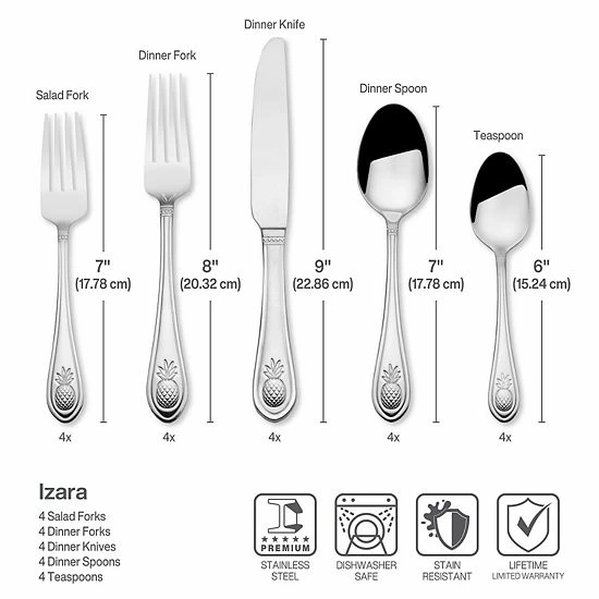 Food Network™ Izara 20-pc. Flatware Set - Image 5