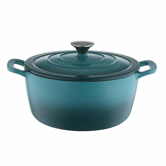 Food Network™ 3.5-qt. Ombre Enameled Cast-Iron Dutch Oven Navy - Image 5