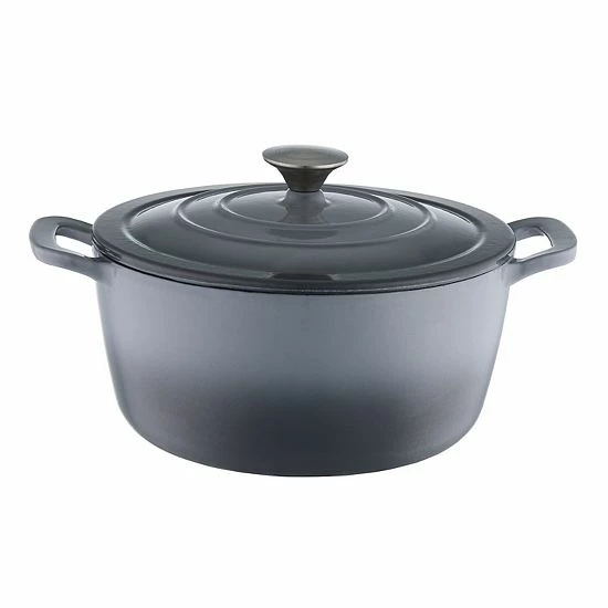 Food Network™ 3.5-qt. Ombre Enameled Cast-Iron Dutch Oven Navy - Image 7
