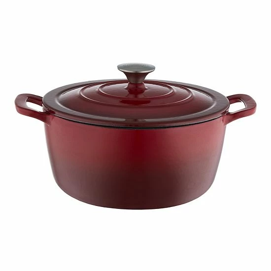 Food Network™ 3.5-qt. Ombre Enameled Cast-Iron Dutch Oven Navy - Image 8