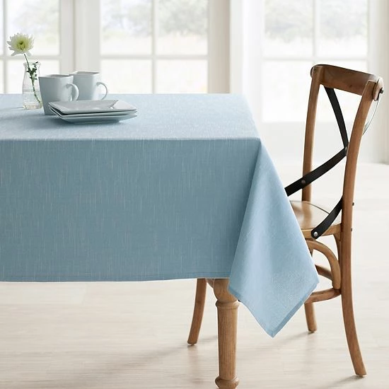 Food Network™ Easy-Care Linen Tablecloth Pale Khaki - Image 2