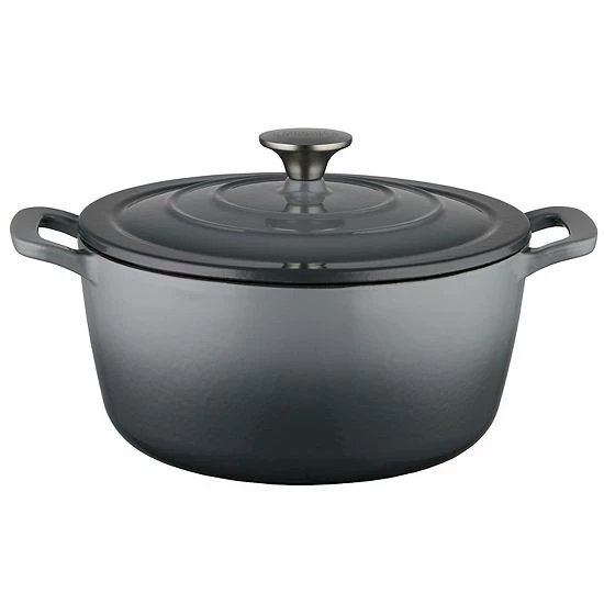 Food Network™ 5-qt. Enameled Cast-Iron Dutch Oven Gray Ombre - Image 10