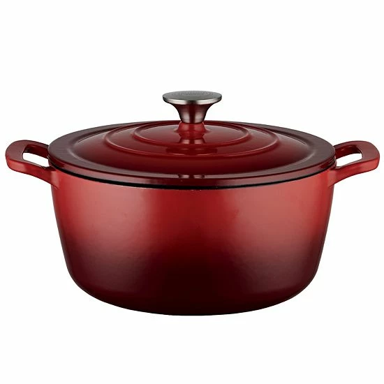 Food Network™ 5-qt. Enameled Cast-Iron Dutch Oven Gray Ombre - Image 11