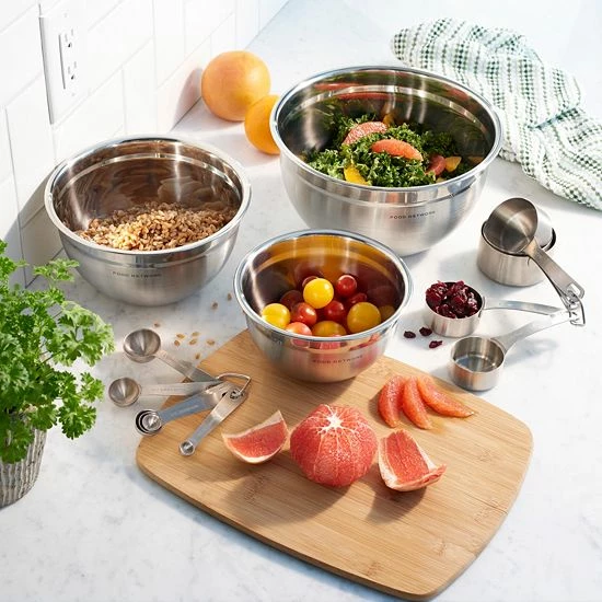 Food Network™ 3-pc. Stainless Steel Mixing Bowl Set - Image 2