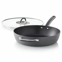 Food Network™ 12-in. Hard-Anodized Nonstick Space Saving Saute Pan With Lid