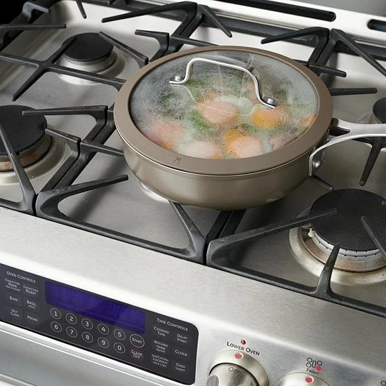 Food Network™ 10-pc. Textured Titanium Nonstick Cookware Set Silver - Image 10