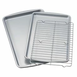 Food Network™ 3-pc. Nonstick Cookie Sheet Set With Cooling Rack