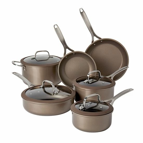 Food Network™ 10-pc. Textured Titanium Nonstick Cookware Set Silver - Image 11