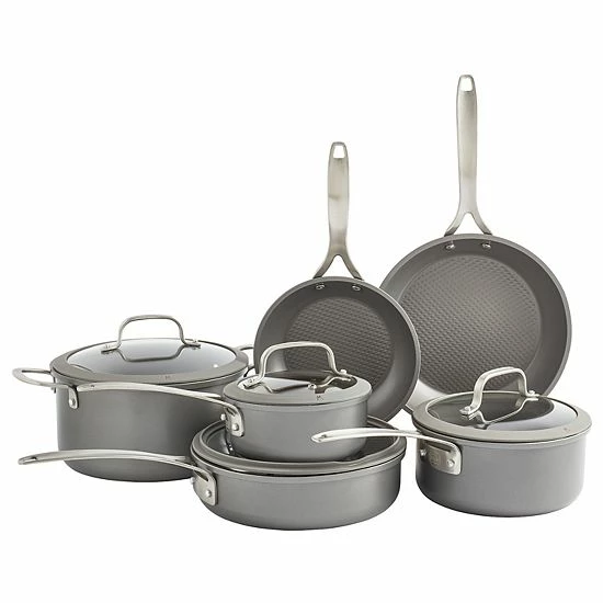 Food Network™ 10-pc. Textured Titanium Nonstick Cookware Set Silver - Image 12