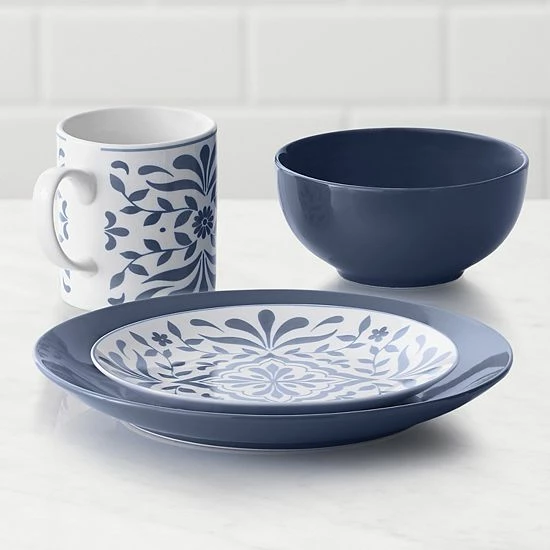 Food Network™ Bjorn Navy 16-pc. Dinnerware Set - Image 3